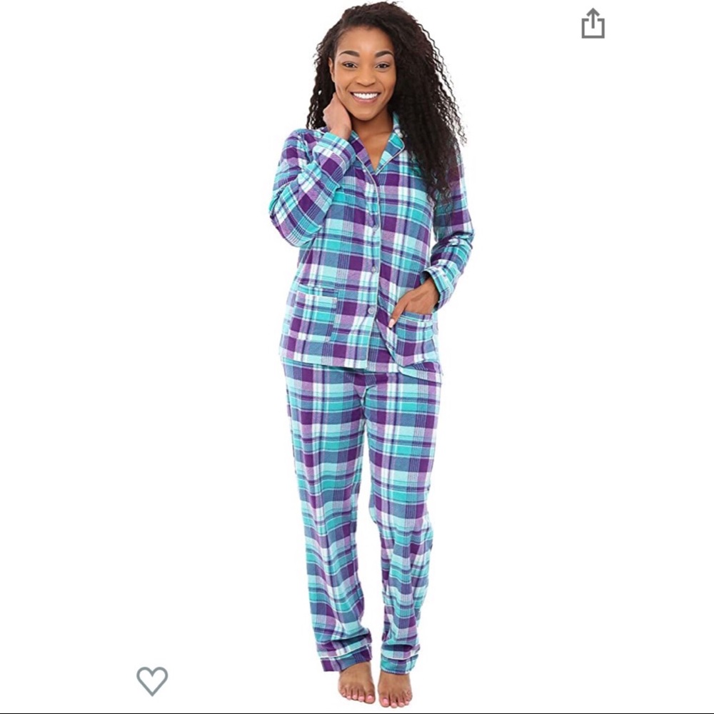 Warm fleece pajamas set